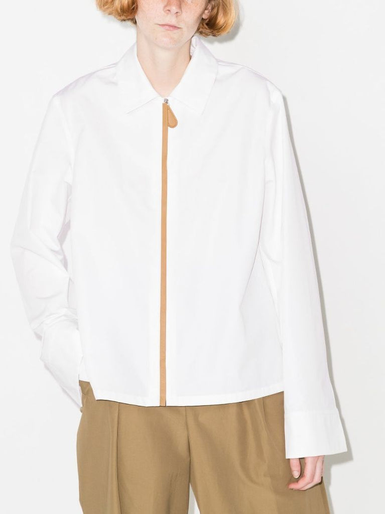 Contrast Stripe Cotton Shirt