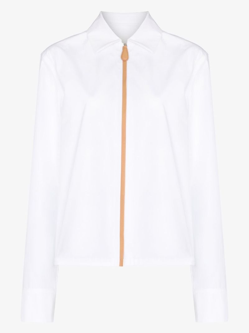 Contrast Stripe Cotton Shirt