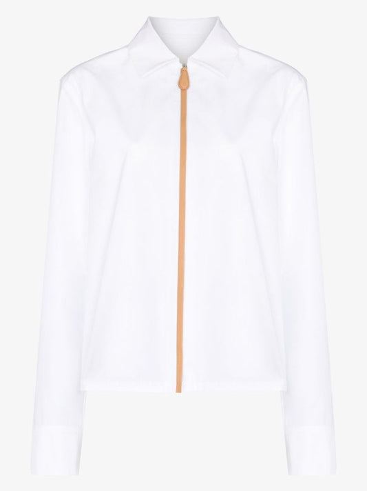 Contrast Stripe Cotton Shirt