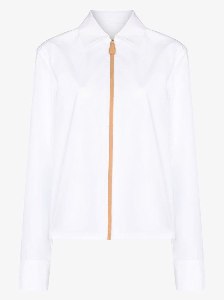 Contrast Stripe Cotton Shirt