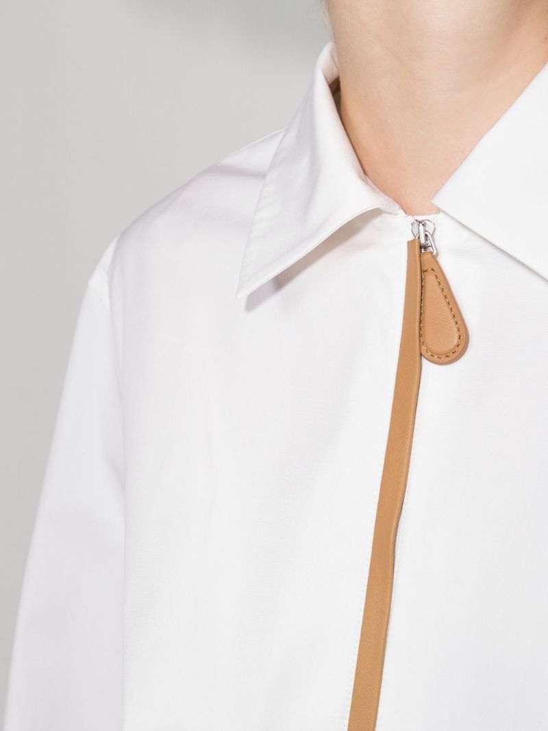 Contrast Stripe Cotton Shirt