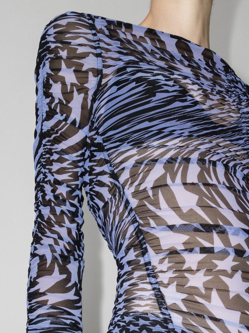 Printed Twist Maxi Dress