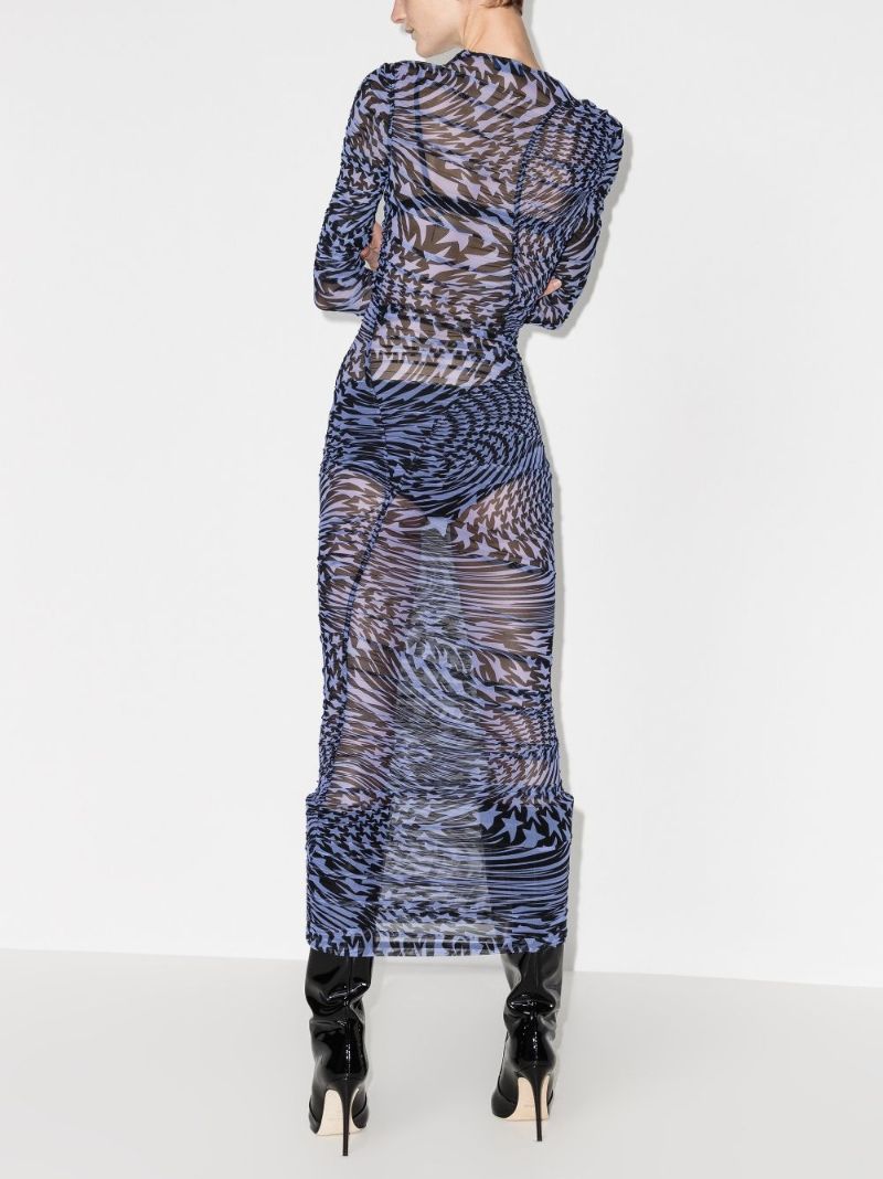 Printed Twist Maxi Dress