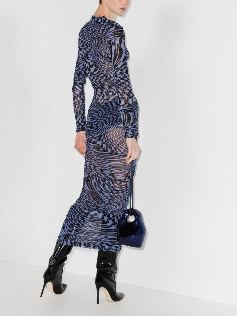 Printed Twist Maxi Dress