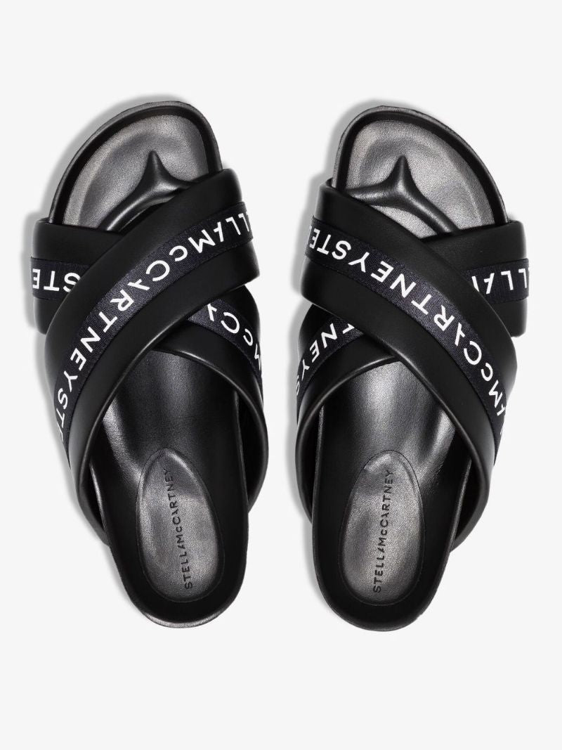 Black Vesta Logo Print Slides