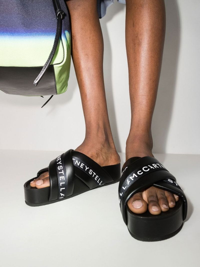 Black Vesta Logo Print Slides