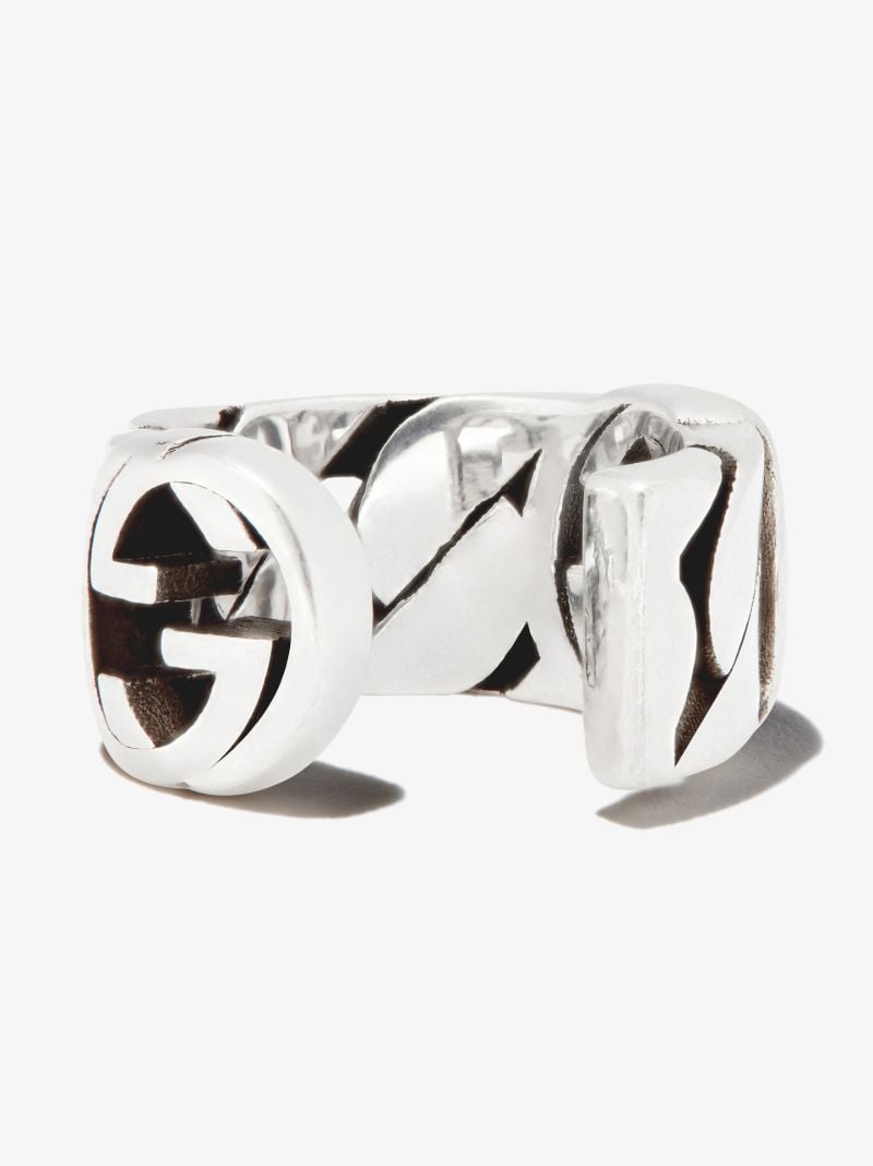 Sterling Silver Interlocking Large Ear Cuff