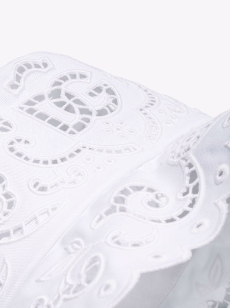 White Broderie Anglaise Bucket Hat