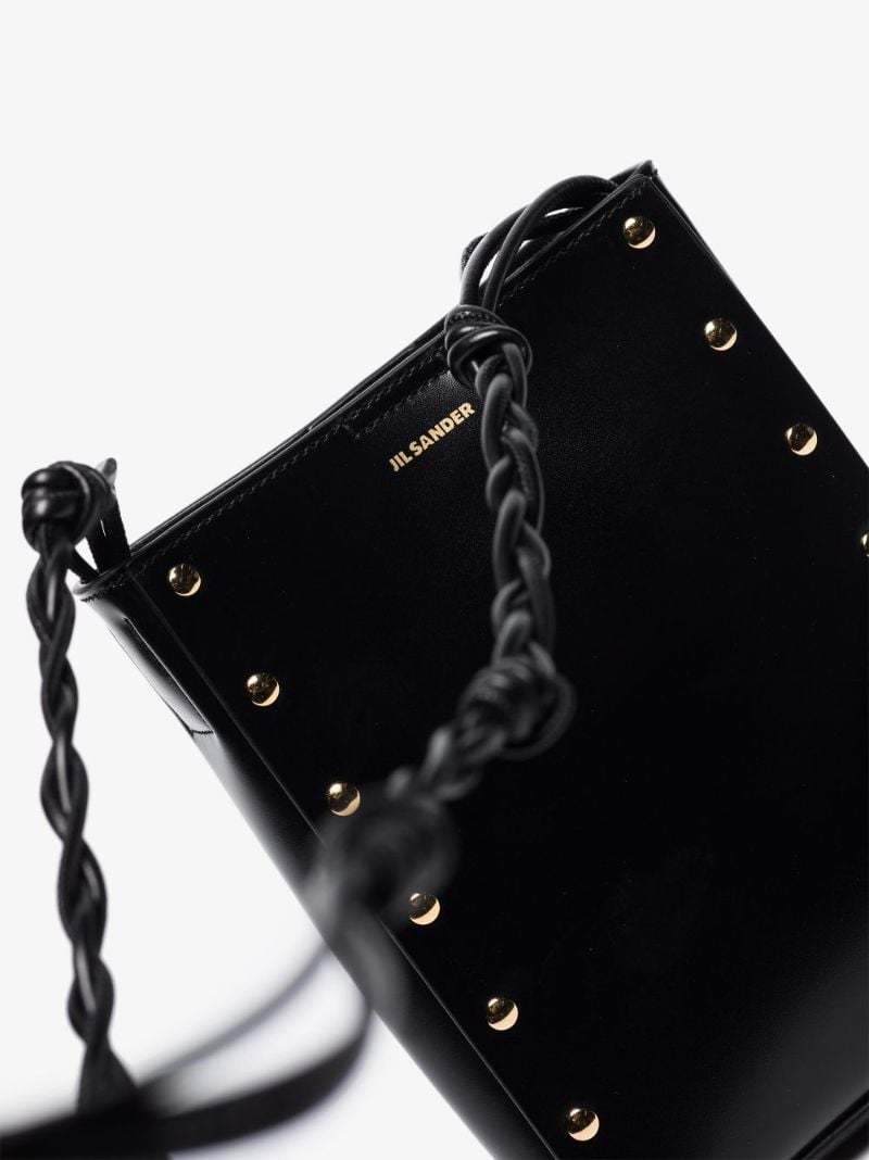 Black Tangle Small Leather Cross Body Bag