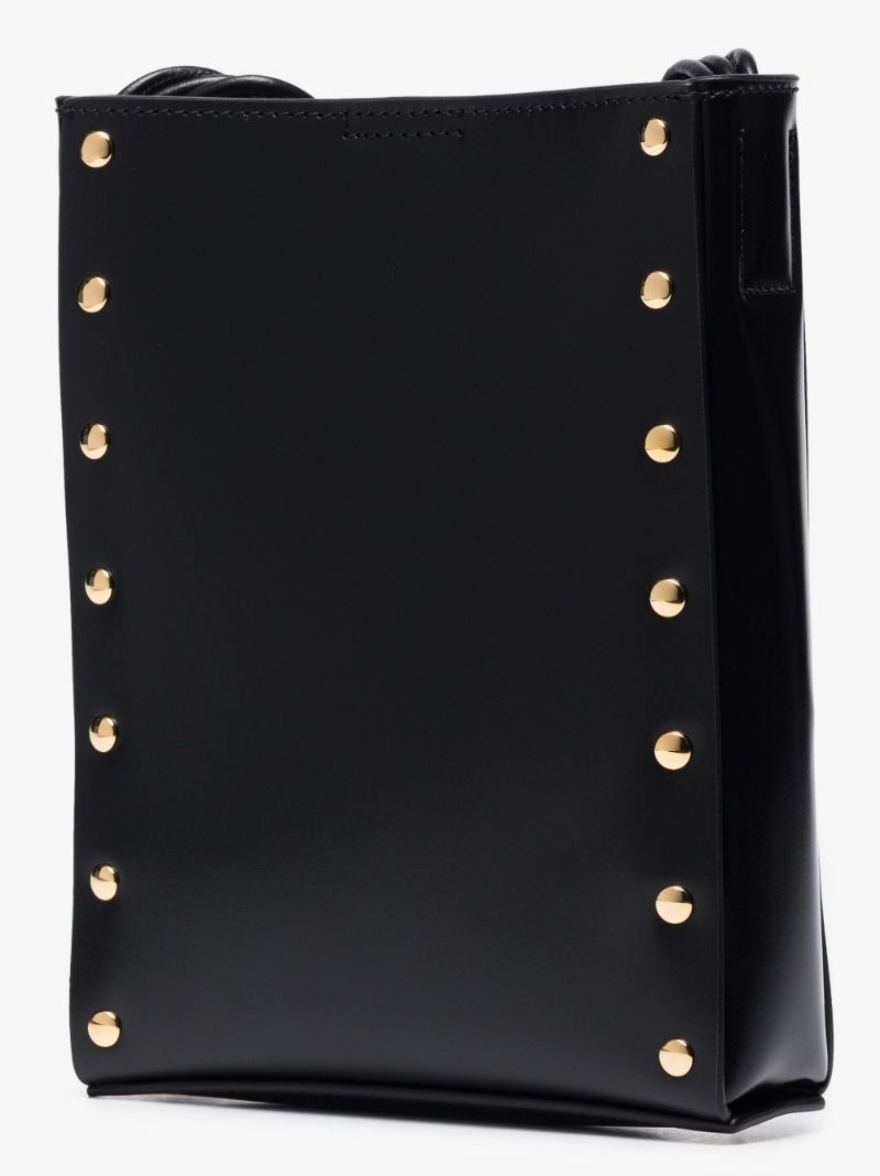Black Tangle Small Leather Cross Body Bag