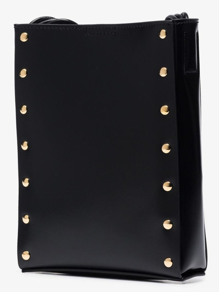 Black Tangle Small Leather Cross Body Bag