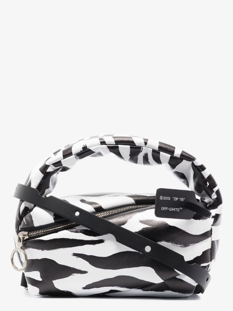 Black Pump Pouch 24 Zebra Print Shoulder Bag