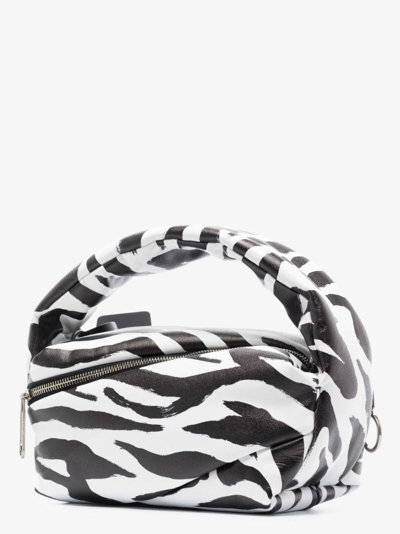 Black Pump Pouch 24 Zebra Print Shoulder Bag