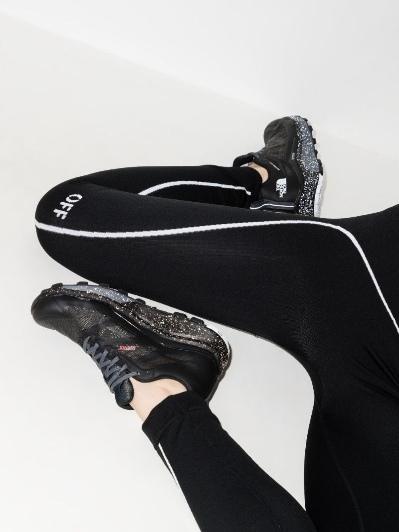 Black Off-stamp Performance Leggings