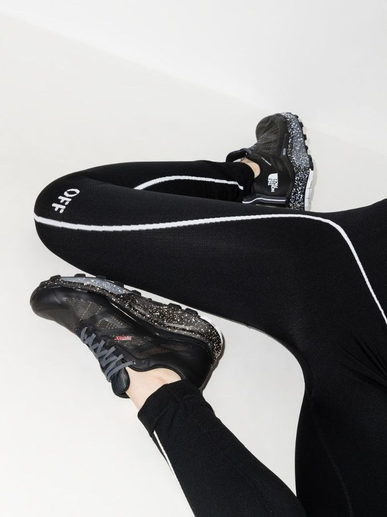 Black Off-stamp Performance Leggings