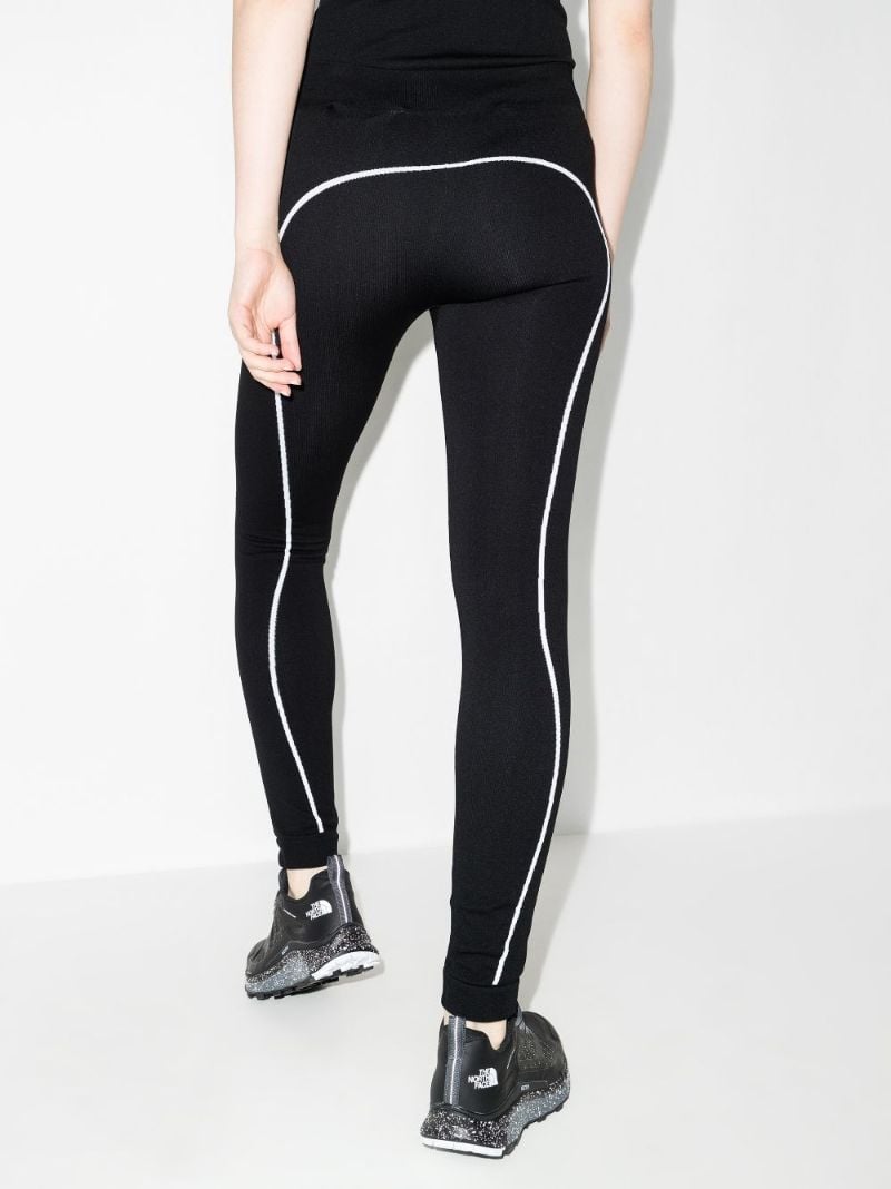 Black Off-stamp Performance Leggings