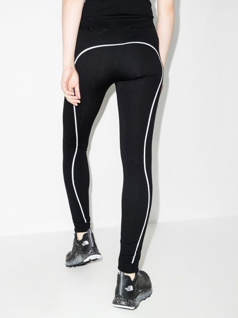 Black Off-stamp Performance Leggings