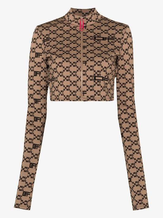 Brown Monogram Crop Top