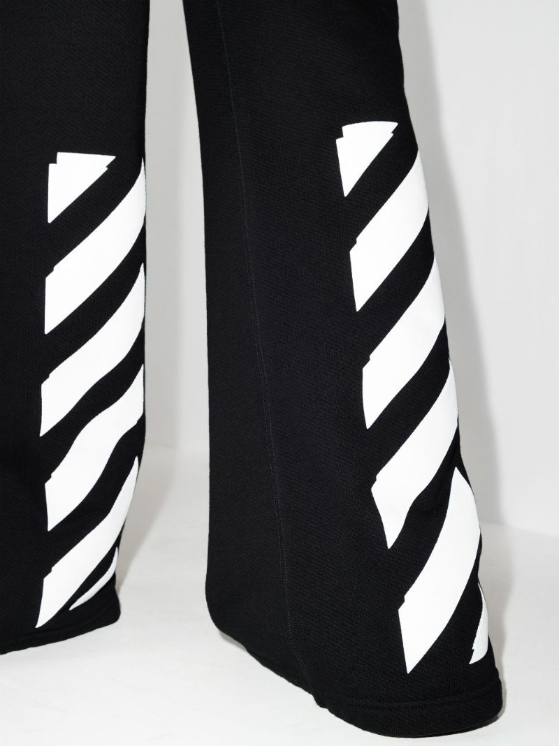 Diag Print Track Pants