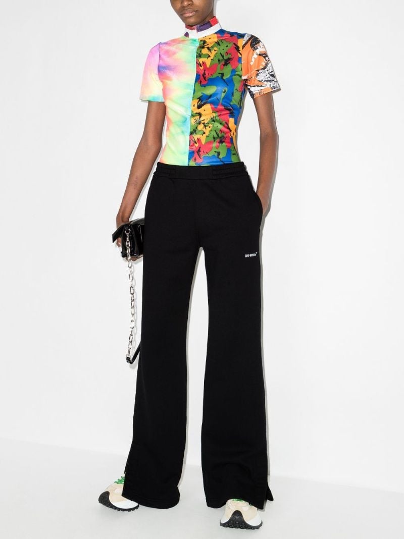 Diag Print Track Pants