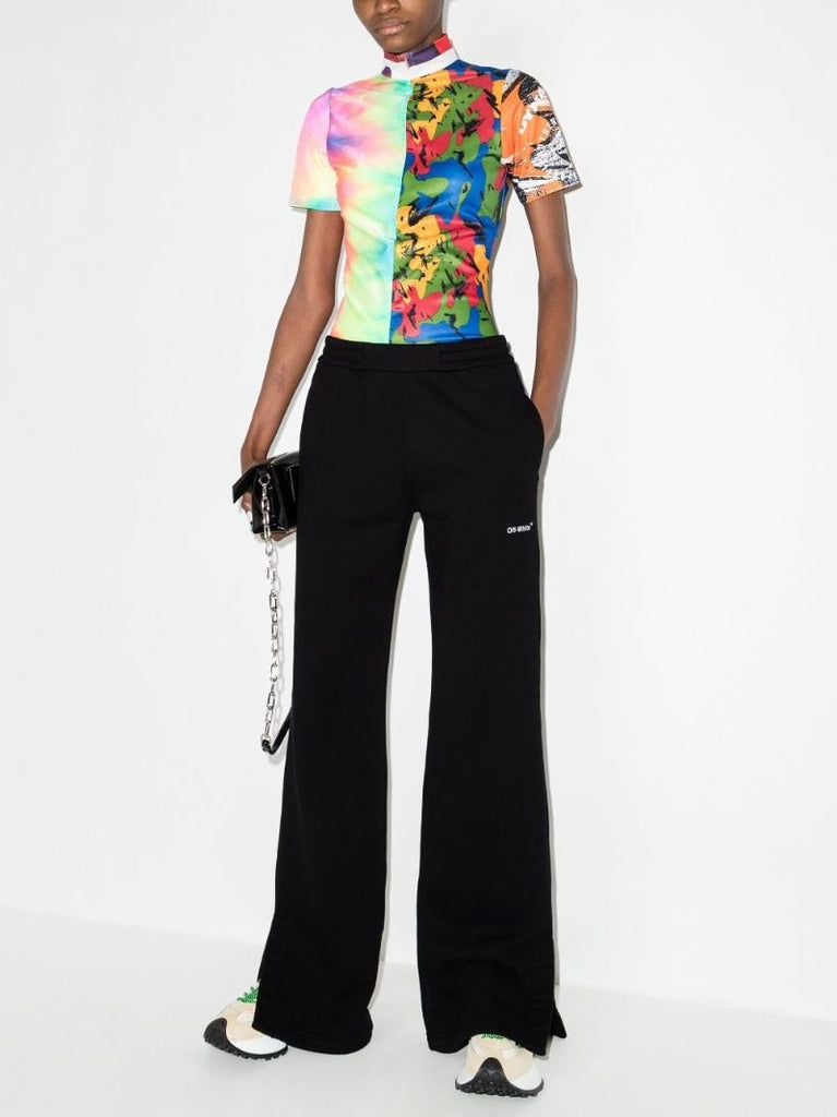 Diag Print Track Pants