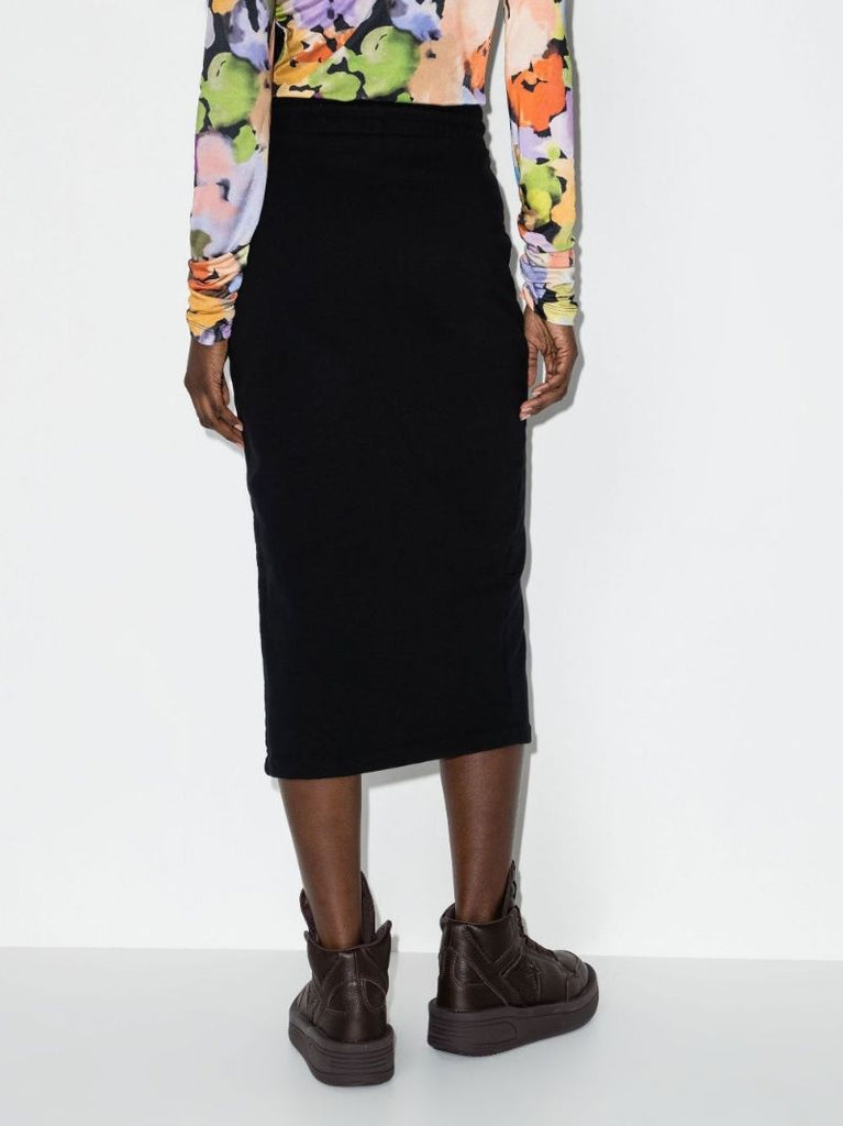 Black Swimming Man Cotton Skirt