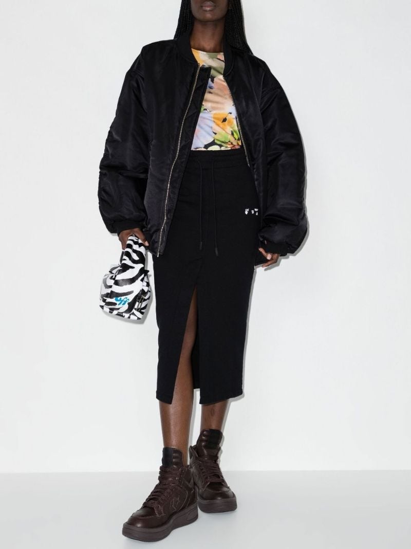 Black Swimming Man Cotton Skirt