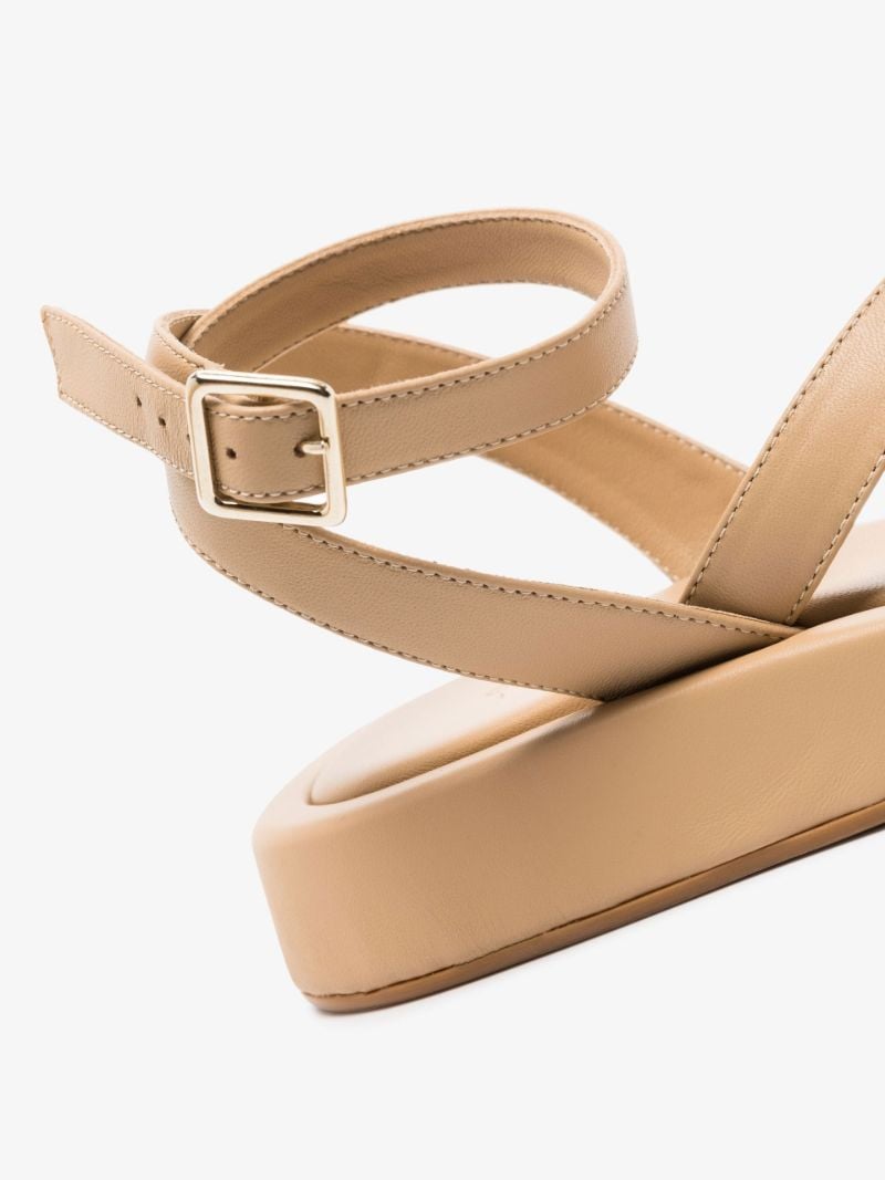 X Rosie Huntington-whitely Neutral Rosie 18 Leather Sandals