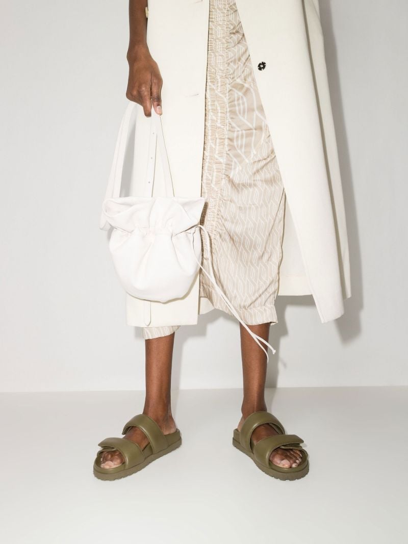 X Pernille Teisbaek Green Perni 11 Leather Sandals
