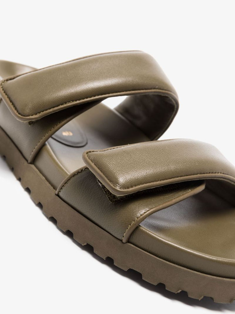 X Pernille Teisbaek Green Perni 11 Leather Sandals