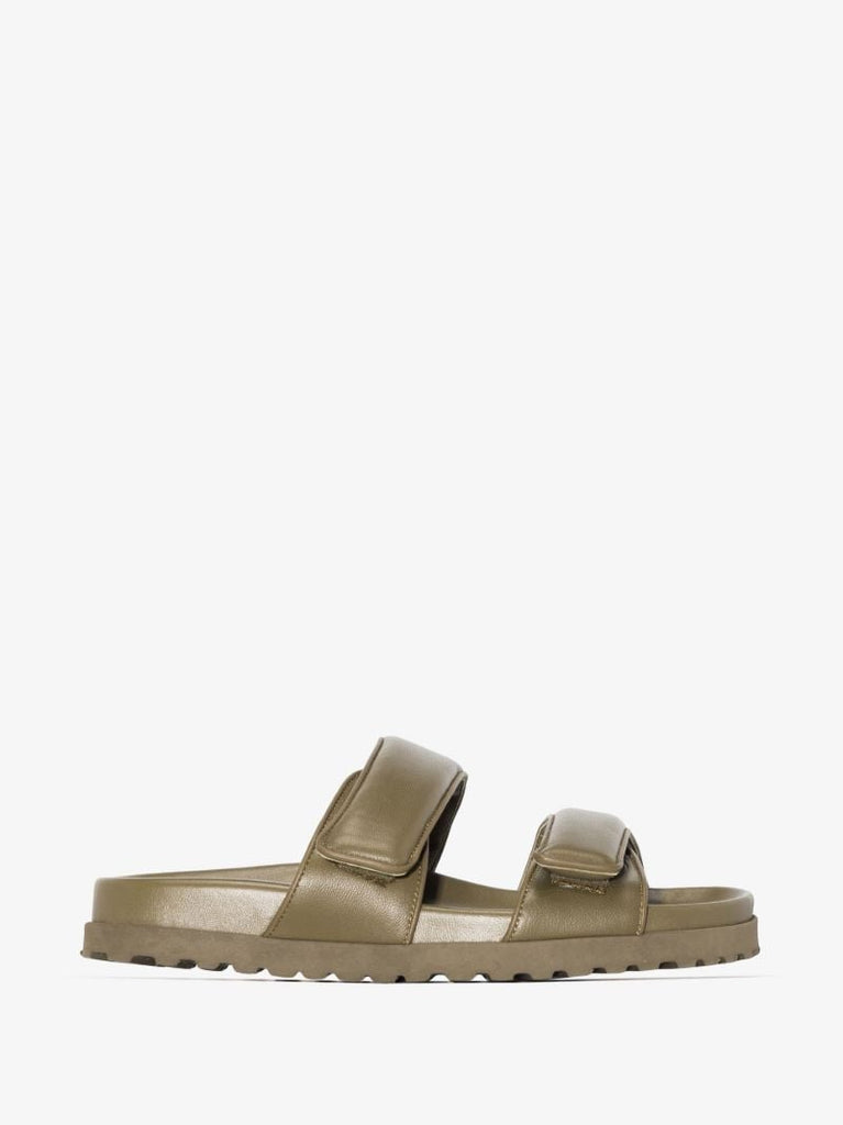 X Pernille Teisbaek Green Perni 11 Leather Sandals
