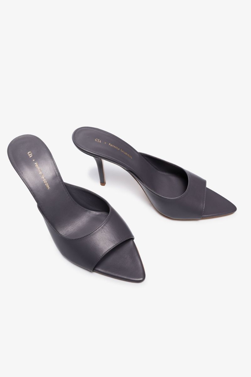 X Pernille Teisbaek Black Perni 04 85 Leather Mules