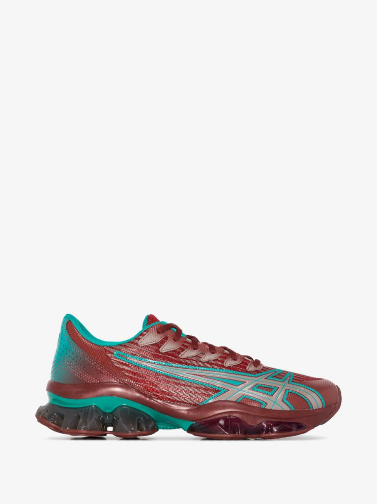 X Kiko Kostadinov Brown and Green Gel-quantum Levitrack Sneakers