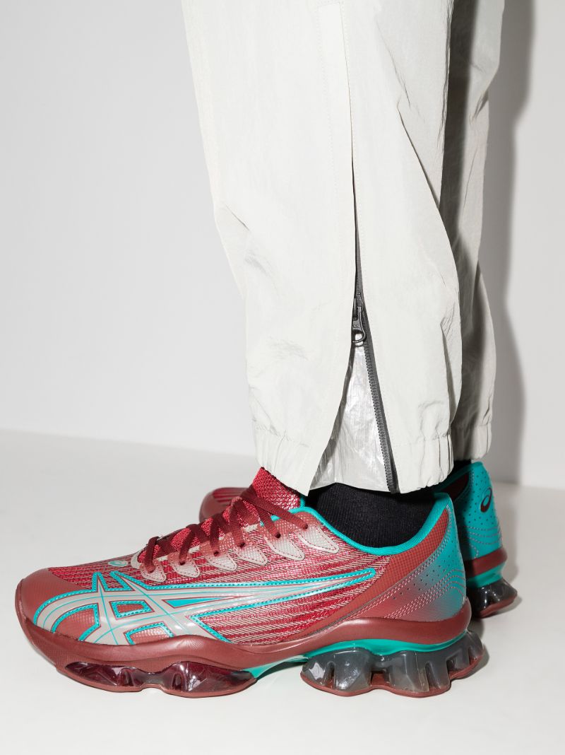 X Kiko Kostadinov Brown and Green Gel-quantum Levitrack Sneakers