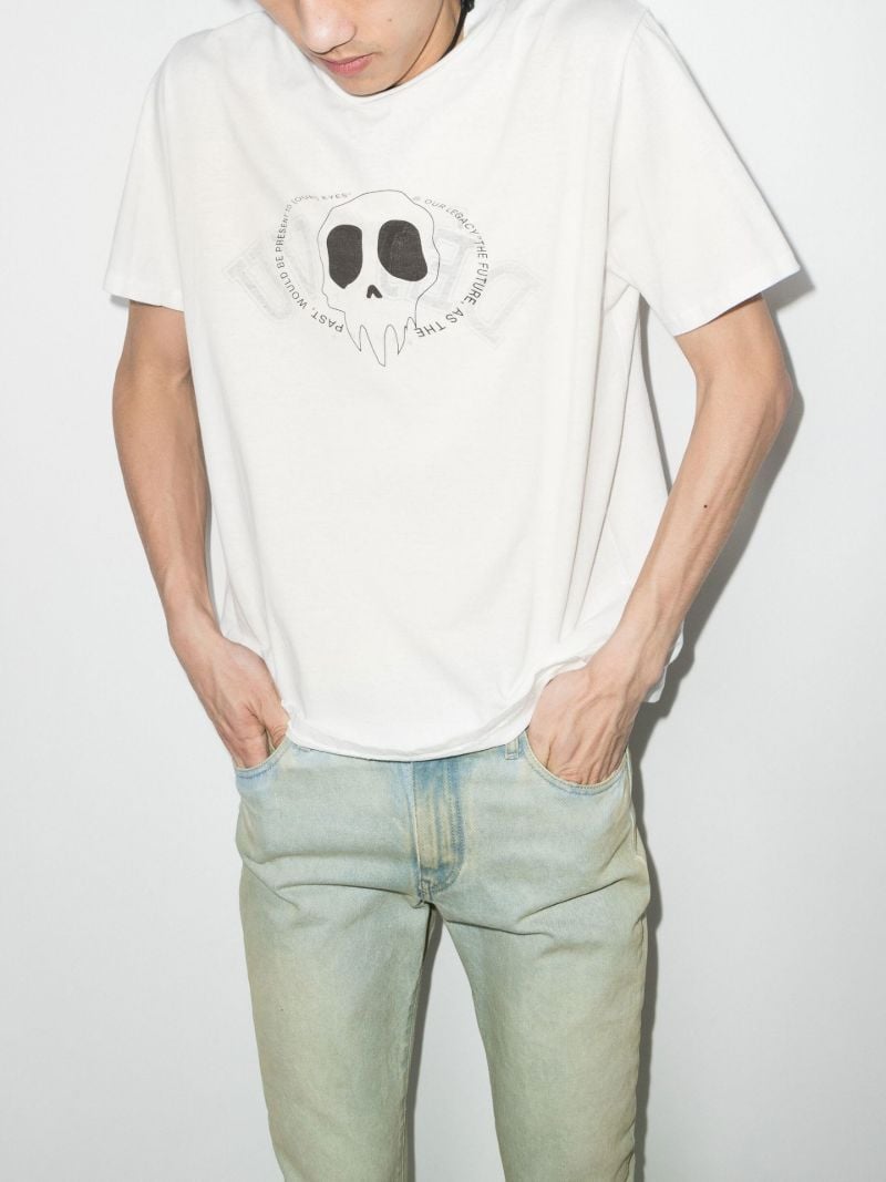 Maverick Skull Print T-shirt