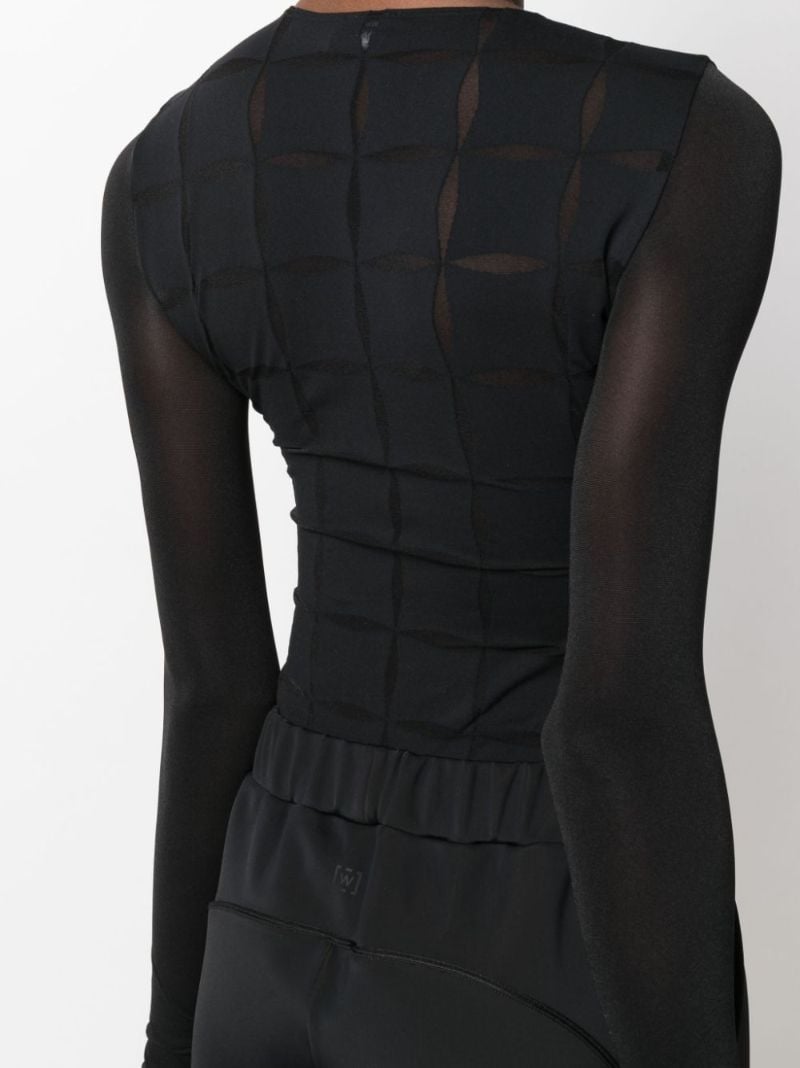 Black Anniversary String Cut Out Bodysuit