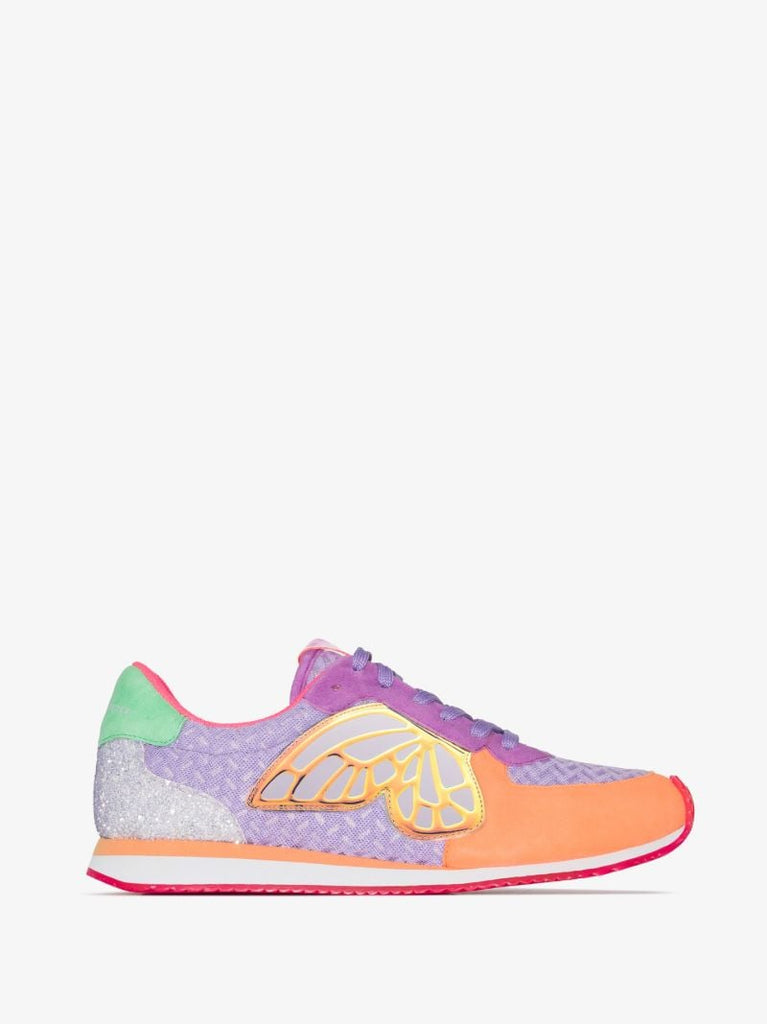 Purple and Orange Chiara Butterfly Sneakers