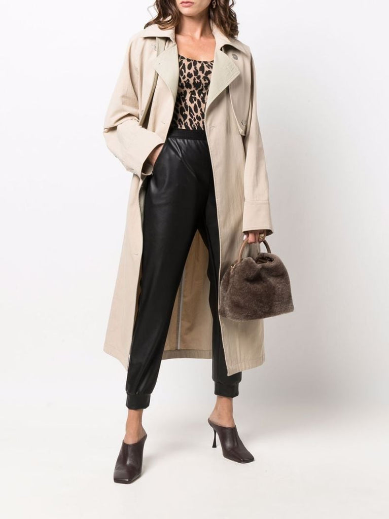 Neutral Leo Leopard Print Bodysuit