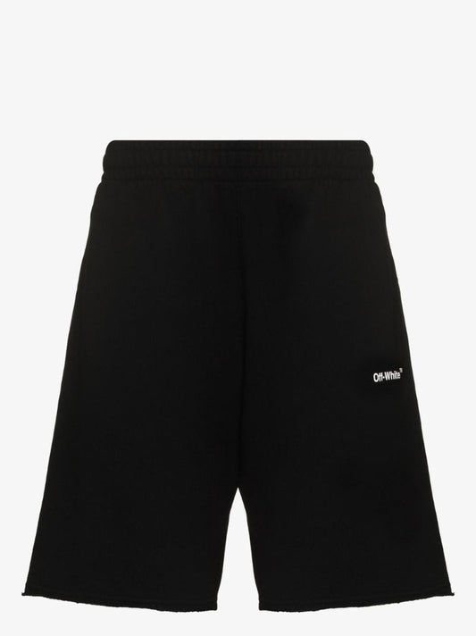 Black Caravaggio Diag Print Track Shorts