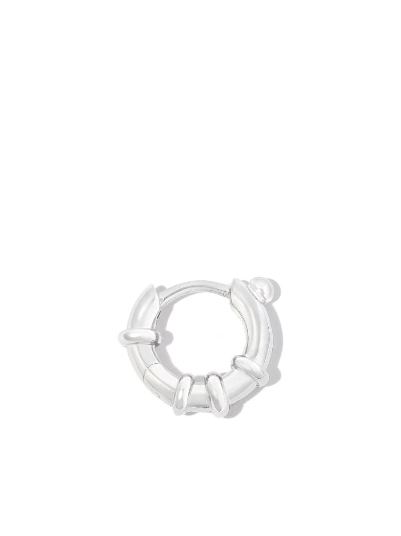 Sterling Silver Spring Single Hoop Earring