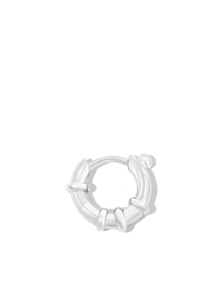 Sterling Silver Spring Single Hoop Earring