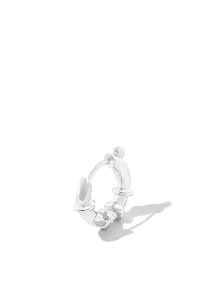 Sterling Silver Spring Single Hoop Earring