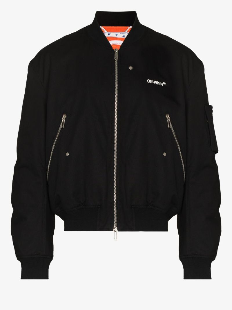 Diag Graphic Bomber Jacket