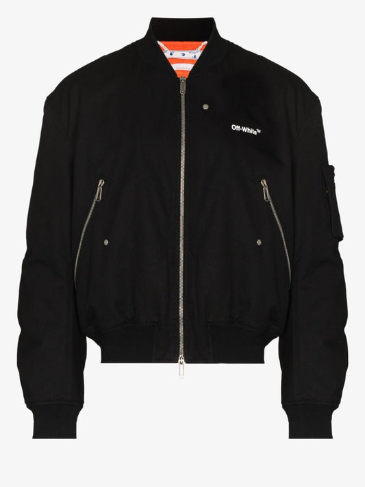 Diag Graphic Bomber Jacket