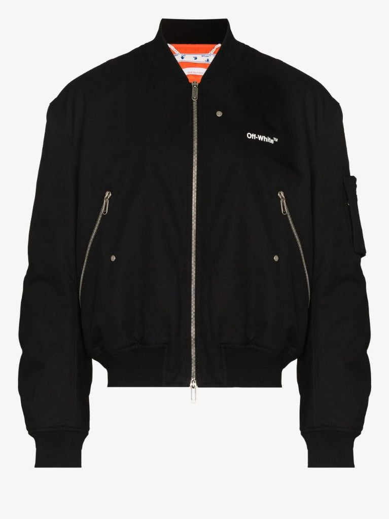 Diag Graphic Bomber Jacket