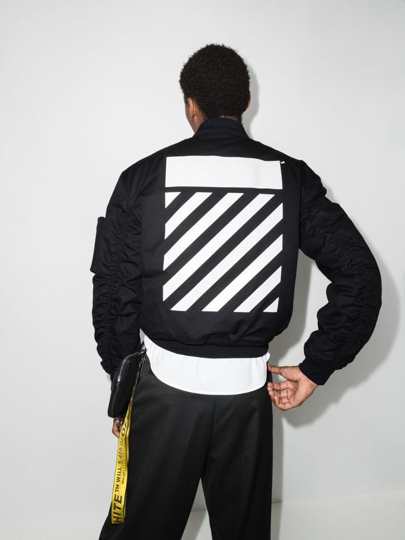 Diag Graphic Bomber Jacket