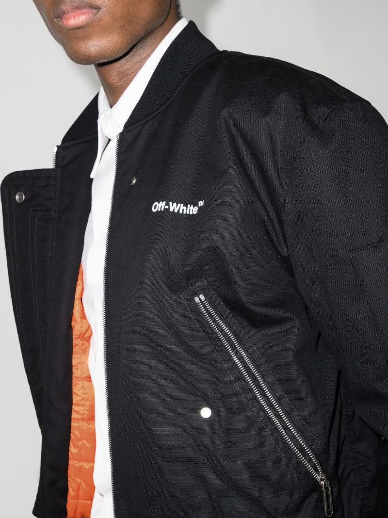 Diag Graphic Bomber Jacket
