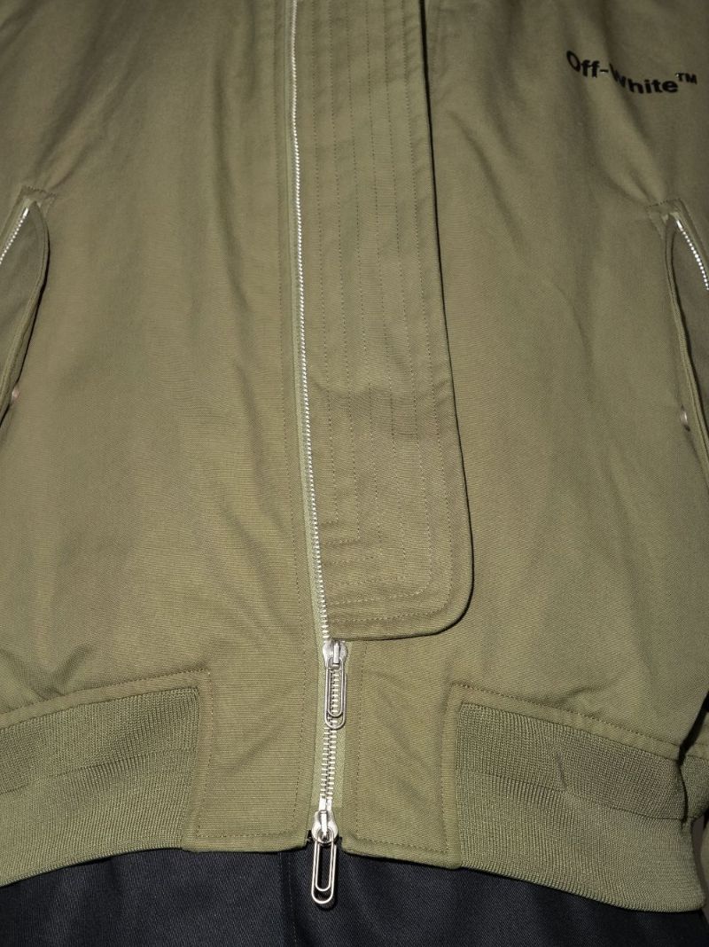 Diag Print Bomber Jacket