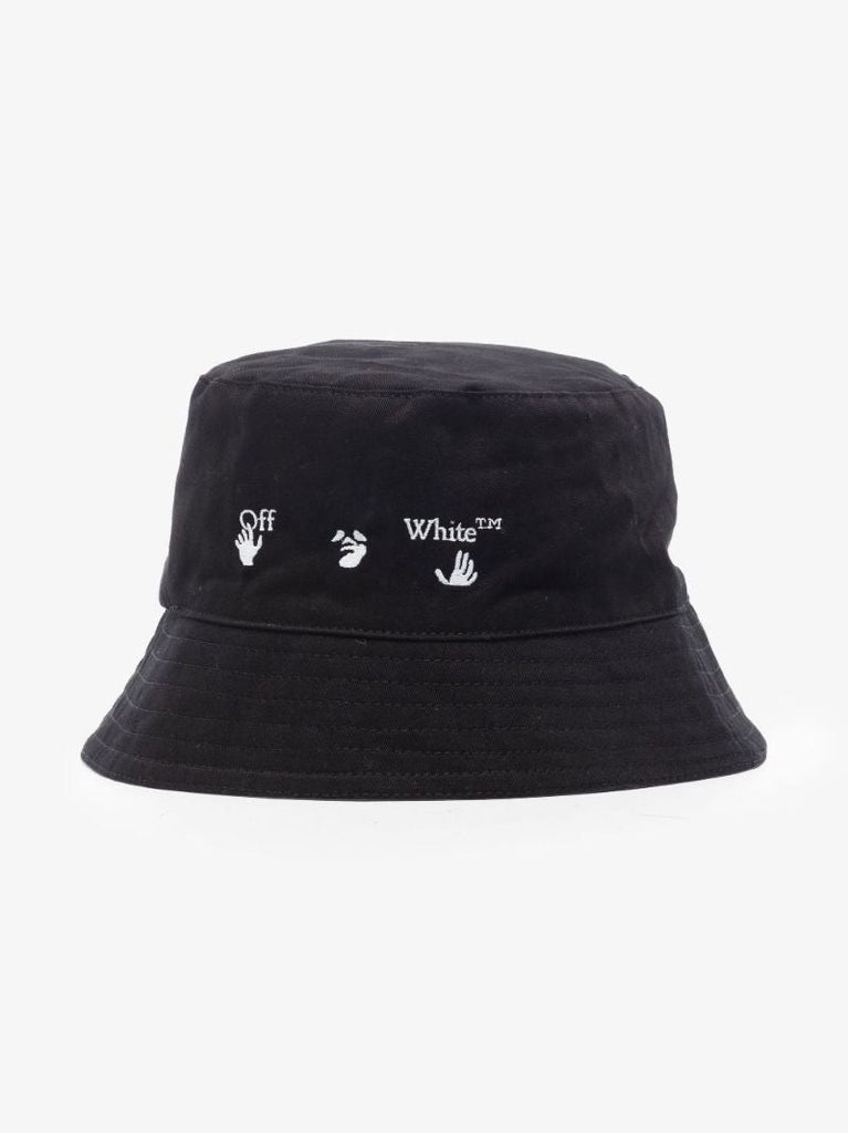 Black Logo Cotton Bucket Hat