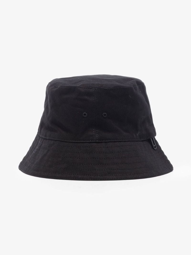 Black Logo Cotton Bucket Hat